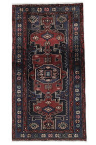 105X195 Hamadan Rug Rug Oriental Black/Dark Red (Wool, Persia/Iran)