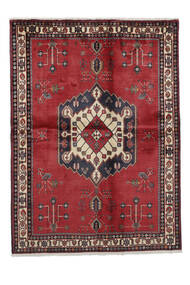  Afshar Rug 164X223 Authentic Oriental Handknotted Dark Red/Black/White/Creme (Wool, Persia/Iran)