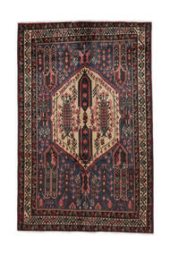  Afshar Rug 158X243 Authentic
 Oriental Handknotted Black/Dark Red (Wool, )