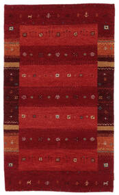  Gabbeh Indo Rug 90X160 Authentic
 Modern Handknotted Black/Dark Red (Wool, India)