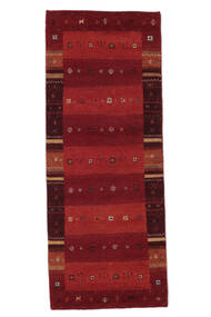  Gabbeh Indo Rug 80X200 Authentic
 Modern Handknotted Hallway Runner
 White/Creme/Dark Red (Wool, India)