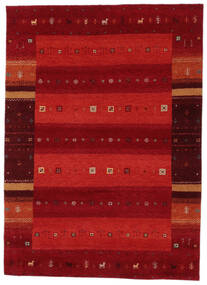  Gabbeh Indo Rug 160X230 Authentic
 Modern Handknotted Dark Red/Black (Wool, India)