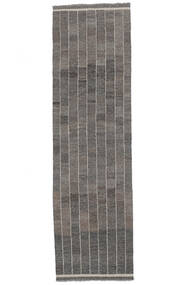  Kilim Ariana Trend Rug 86X302 Authentic Modern Handwoven Runner Black/Dark Grey (Wool, Afghanistan)