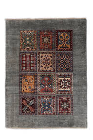  Shabargan Rug 88X119 Authentic
 Oriental Handknotted Black/White/Creme (Wool, Afghanistan)