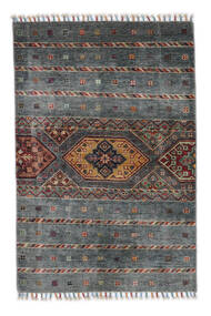  Shabargan Rug 84X124 Authentic
 Oriental Handknotted Black/White/Creme (Wool, Afghanistan)