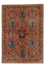  Shabargan Rug 165X236 Authentic
 Oriental Handknotted Dark Brown/Black/White/Creme (Wool, Afghanistan)