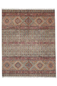  Shabargan Rug 248X308 Authentic
 Oriental Handknotted Dark Brown/White/Creme (Wool, Afghanistan)