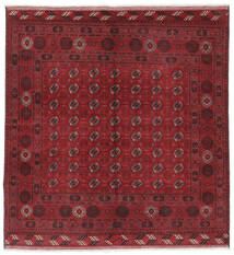 Kunduz Rug 151X156 Authentic
 Oriental Handknotted Square Black/Dark Red (Wool, Afghanistan)
