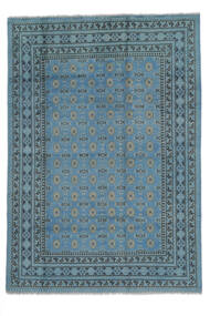  Afghan Rug 202X288 Authentic
 Oriental Handknotted Dark Blue/White/Creme (Wool, Afghanistan)