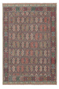  Oriental Kilim Golbarjasta Rug 198X293 Dark Red/Dark Green (Wool, Afghanistan)