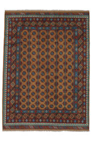  Afghan Rug 208X283 Authentic
 Oriental Handknotted Black/Dark Brown (Wool, Afghanistan)