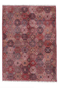  Shabargan Rug 176X239 Authentic
 Oriental Handknotted Dark Red/Beige (Wool, Afghanistan)