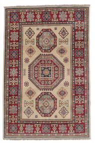  Kazak Rug 121X186 Authentic
 Oriental Handknotted Dark Brown/Beige (Wool, Afghanistan)