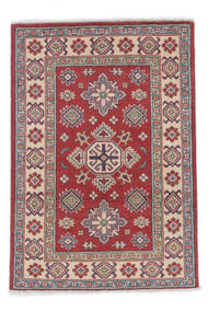  Kazak Rug 81X122 Authentic
 Oriental Handknotted Dark Brown/White/Creme (Wool, Afghanistan)