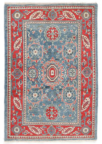  Kazak Rug 82X122 Authentic Oriental Handknotted Dark Blue/Dark Red (Wool, Afghanistan)