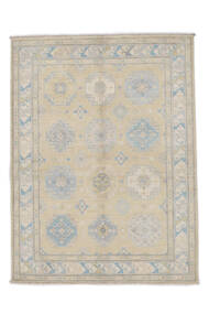  Kazak Rug 150X199 Authentic
 Oriental Handknotted White/Creme/Olive Green/Light Brown (Wool, Afghanistan)