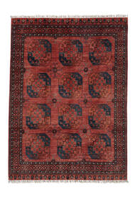  Shabargan Rug 198X274 Authentic
 Oriental Handknotted Black/Dark Brown/White/Creme (Wool, Afghanistan)
