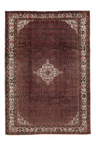  Oriental Hosseinabad Rug 207X301 Black/Dark Red (Wool, Persia/Iran)