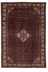  Persian Hosseinabad Rug 205X298 Black/Dark Red (Wool, Persia/Iran)
