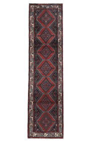  Persian Hamadan Rug 77X306 Black/Dark Red 