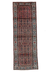  Hamadan Rug 115X320 Authentic
 Oriental Handknotted Runner
 White/Creme/Black (Wool, Persia/Iran)