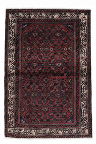 Hamadan Rug Rug 98X151 Black/Dark Red (Wool, Persia/Iran)