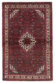  96X151 Hosseinabad Rug Black/Dark Red Persia/Iran 