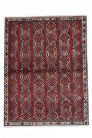 Abadeh Rug 111X147 Authentic
 Oriental Handknotted Black/White/Creme/Dark Brown (Wool, Persia/Iran)