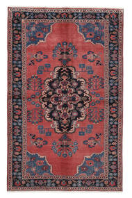  Senneh Rug 145X231 Authentic
 Oriental Handknotted Dark Purple/Dark Brown (Wool, Persia/Iran)