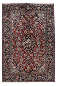  Keshan Rug 135X203 Authentic
 Oriental Handknotted Black/Dark Brown (Wool, Persia/Iran)