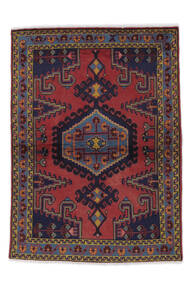  Wiss Rug 106X149 Authentic
 Oriental Handknotted Dark Brown/White/Creme/Dark Purple (Wool, Persia/Iran)