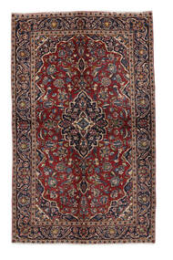  Keshan Rug 148X240 Authentic
 Oriental Handknotted Black/White/Creme/Dark Brown (Wool, Persia/Iran)