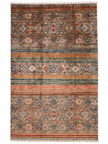  Shabargan Rug 206X318 Authentic
 Oriental Handknotted Brown/Dark Brown (Wool, Afghanistan)