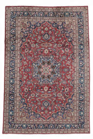  Mashad Rug 198X298 Authentic
 Oriental Handknotted Dark Brown/White/Creme (Wool, Persia/Iran)