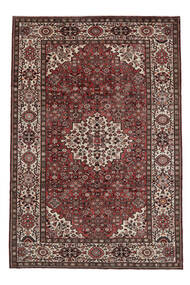  Hosseinabad Rug 218X325 Persian Wool Black/Dark Red 