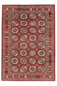  Kazak Rug 203X290 Authentic
 Oriental Handknotted Dark Brown/White/Creme (Wool, Afghanistan)