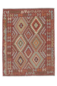  Kilim Afghan Old Style Rug 155X194 Authentic
 Oriental Handwoven Dark Brown/White/Creme (Wool, Afghanistan)