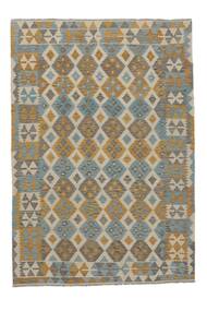  Oriental Kilim Afghan Old Style Rug Rug 198X287 Brown/Green (Wool, Afghanistan)