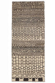  Moroccan Berber - Afghanistan Rug 74X182 Authentic
 Modern Handknotted Hallway Runner
 White/Creme/Light Brown (Wool, Afghanistan)