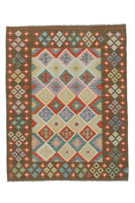  Kilim Afghan Old Style Rug 158X200 Authentic
 Oriental Handwoven White/Creme/Dark Brown (Wool, Afghanistan)