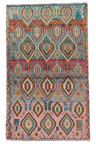  Moroccan Berber - Afghanistan Rug 92X152 Authentic Modern Handknotted Brown/Dark Grey (Wool, )
