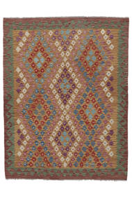  Kilim Afghan Old Style Rug 151X195 Authentic
 Oriental Handwoven Dark Brown/White/Creme (Wool, Afghanistan)