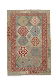  Kilim Afghan Old Style Rug 123X181 Authentic
 Oriental Handwoven Brown/Dark Red (Wool, )