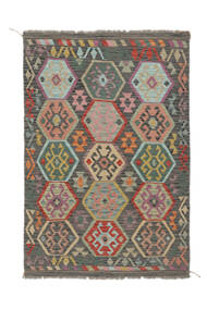  Kilim Afghan Old Style Rug 124X184 Authentic
 Oriental Handwoven Dark Yellow/Brown (Wool, )