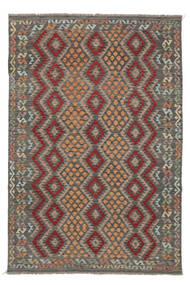 Kilim Afghan Old Style Rug 203X300 Brown/Black (Wool, Afghanistan)