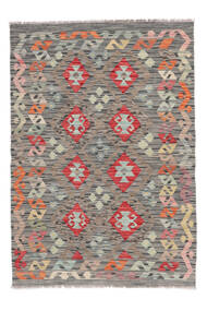  Oriental Kilim Afghan Old Style Rug 104X146 Brown/Dark Grey (Wool, Afghanistan)