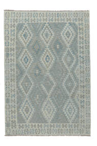 207X298 Kilim Afghan Old Style Rug Rug Authentic
 Oriental Handwoven Dark Grey/Grey (Wool, Afghanistan)