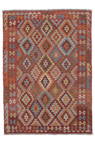  Kilim Afghan Old Style Rug 169X231 Authentic
 Oriental Handwoven Dark Brown/White/Creme (Wool, Afghanistan)