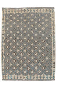  Kilim Afghan Old Style Rug 187X242 Authentic
 Oriental Handwoven Dark Grey/White/Creme (Wool, Afghanistan)