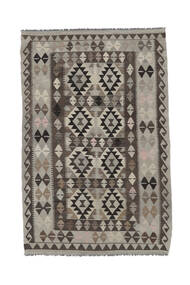 133X203 Kilim Afghan Old Style Rug Rug Oriental Black/Brown (Wool, Afghanistan)